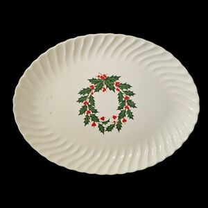 Vintage Holly by SCIO 12" Christmas Platter Server Discontinued